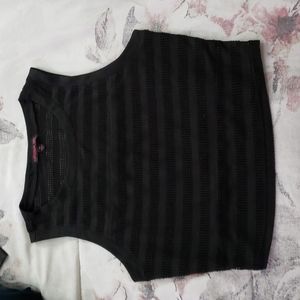 Material Girl black crop top